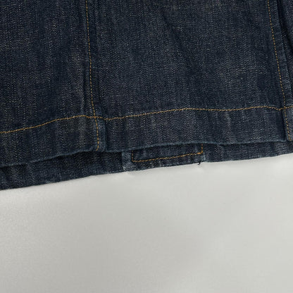 MIUMIU Tailored Stitch Design Denim Jacket Indigo Size 46