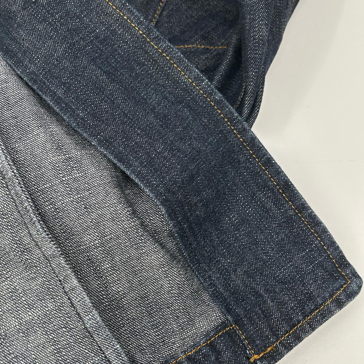 MIUMIU Tailored Stitch Design Denim Jacket Indigo Size 46