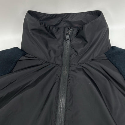 PRADA SPORT 11 Nylon Knit Panel Track Jacket Black Size 48
