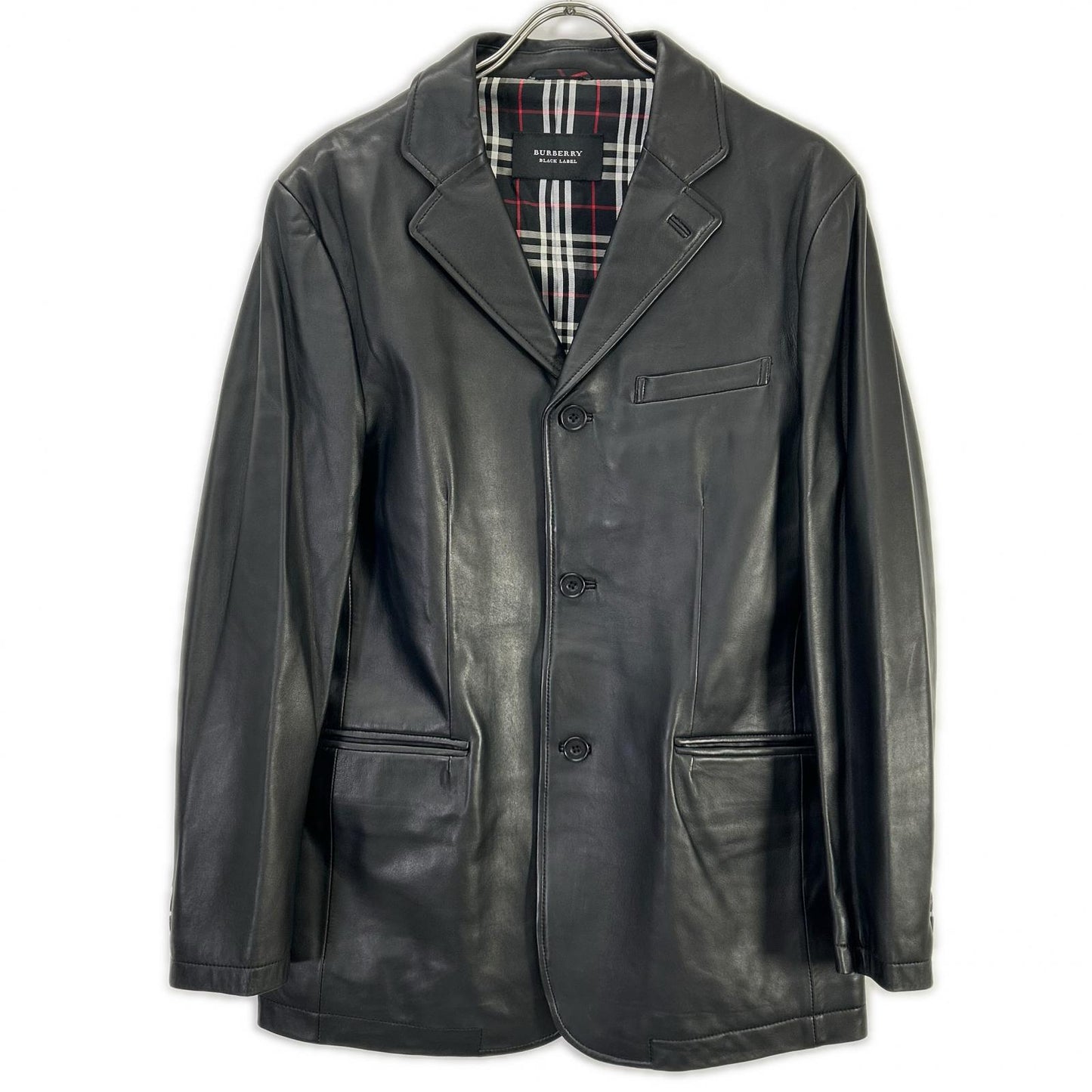 Burberry Black Label Sheepskin 3B Jacket Black Size M