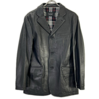 Burberry Black Label Sheepskin 3B Jacket Black Size M