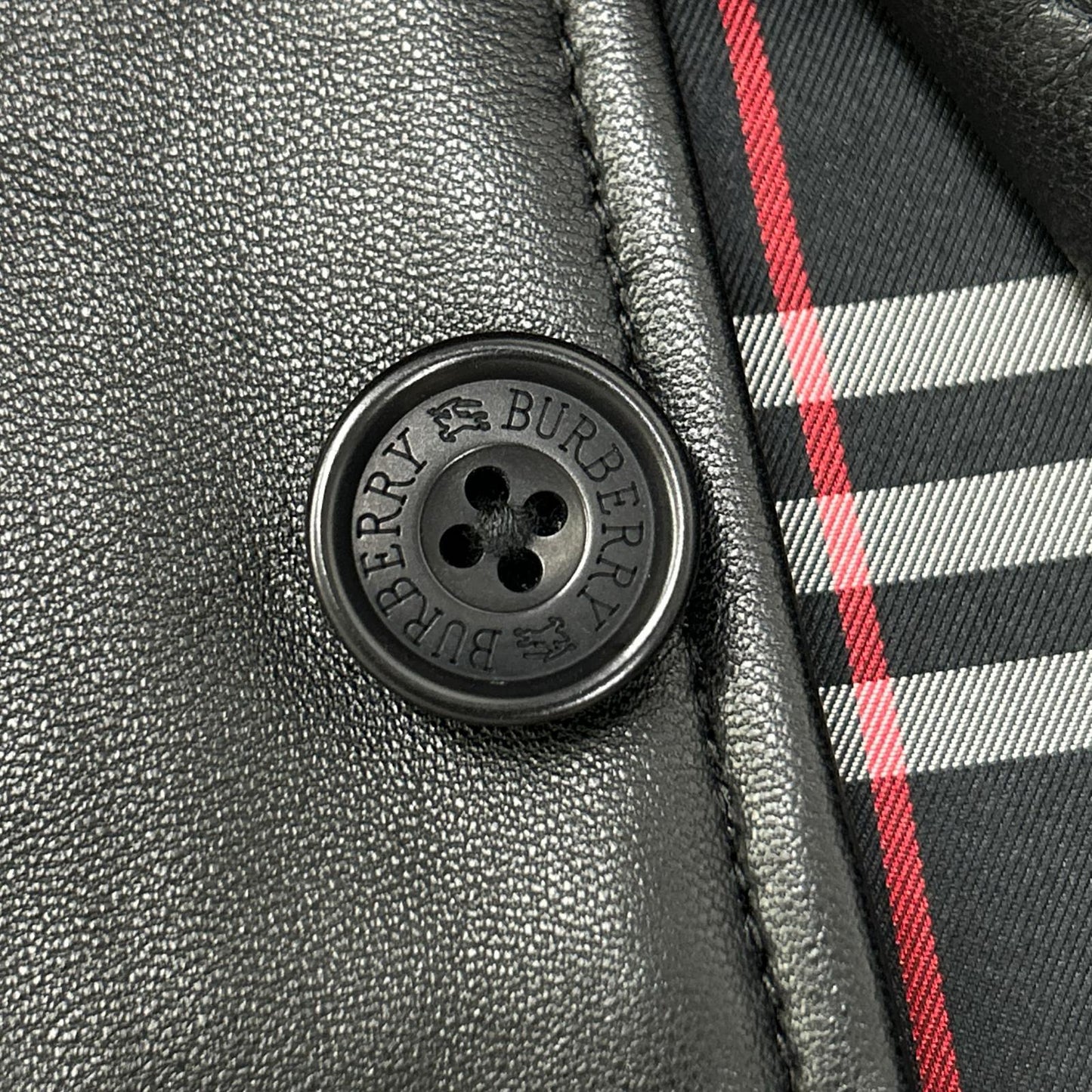 Burberry Black Label Sheepskin 3B Jacket Black Size M