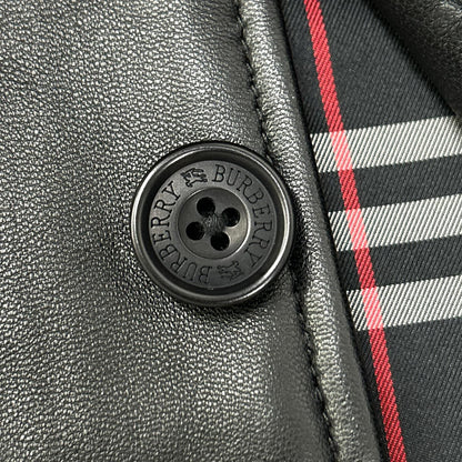 Burberry Black Label Sheepskin 3B Jacket Black Size M