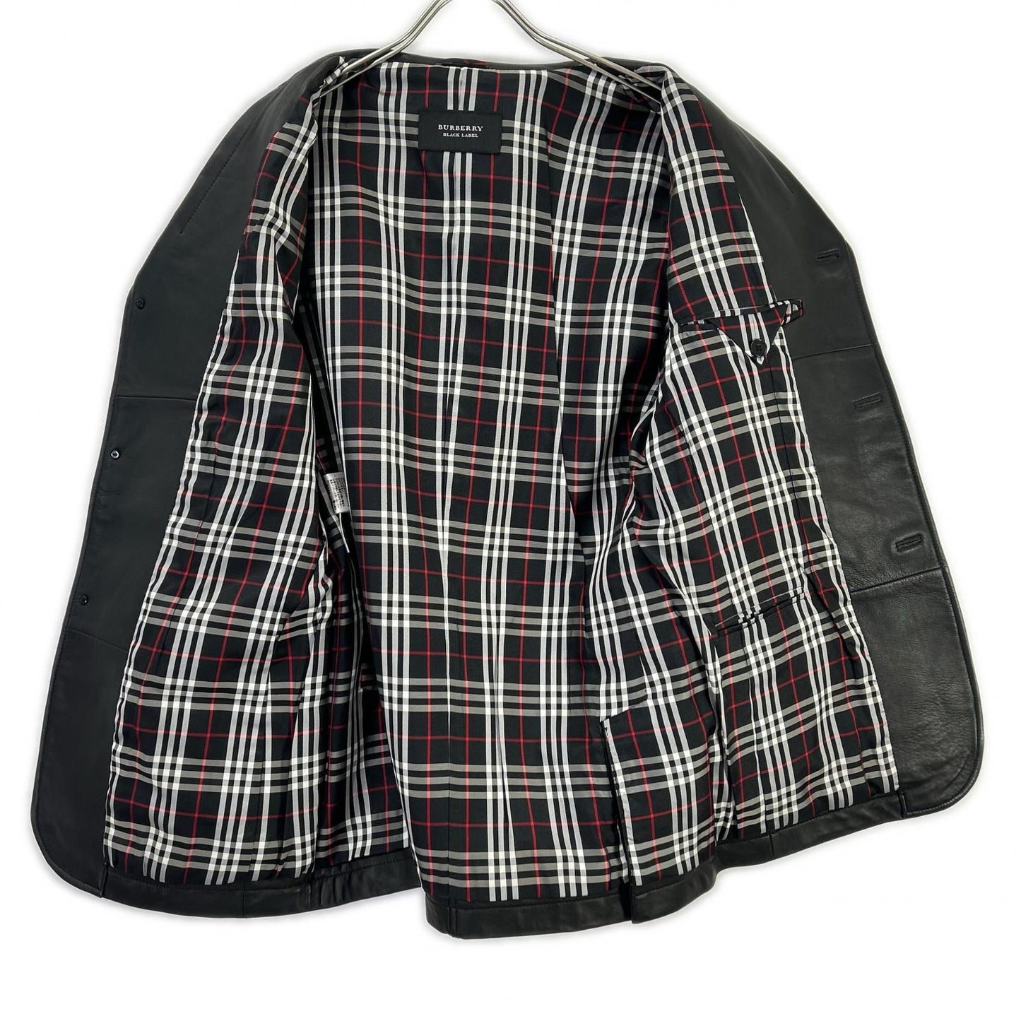 Burberry Black Label Sheepskin 3B Jacket Black Size M