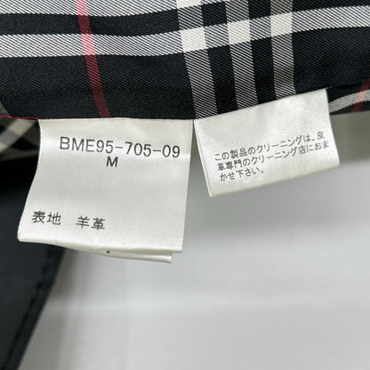 Burberry Black Label Sheepskin 3B Jacket Black Size M