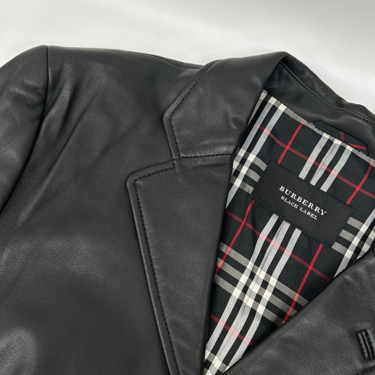 Burberry Black Label Sheepskin 3B Jacket Black Size M
