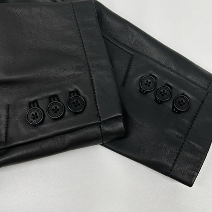 Burberry Black Label Sheepskin 3B Jacket Black Size M
