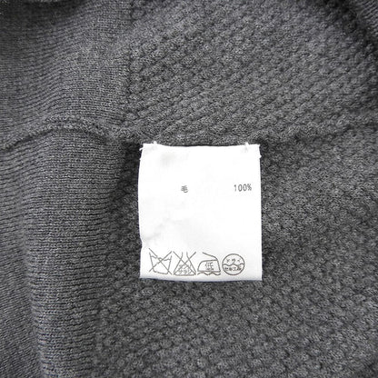 Brioni Wool Knit Shell Button Polo Shirt Gray Size 50