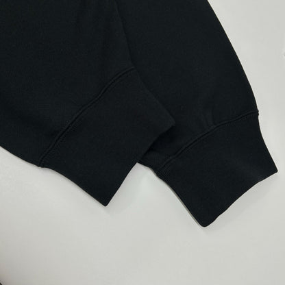 Y-3 Brushed Terry Zip Hoodie Black Cotton Jacket Size XL