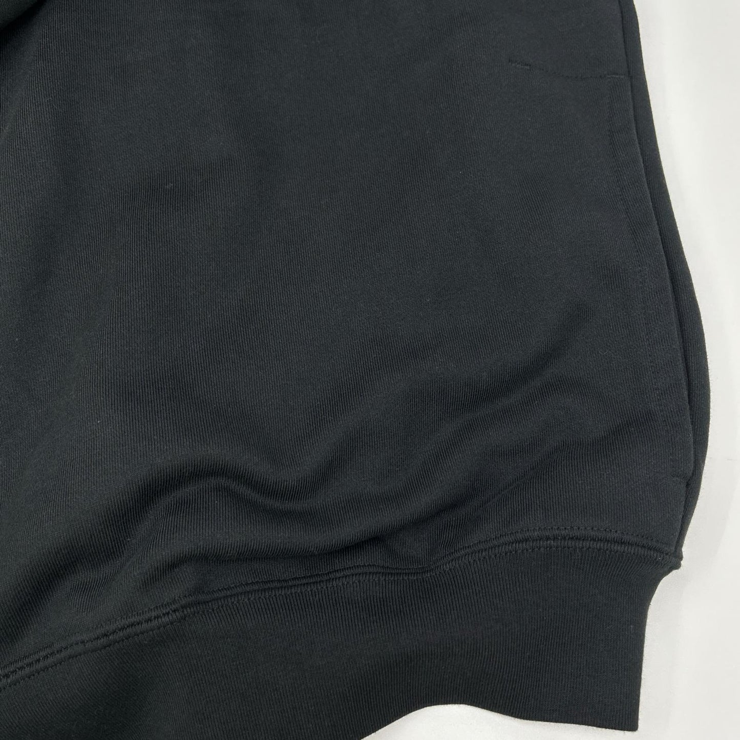 Y-3 Brushed Terry Zip Hoodie Black Cotton Jacket Size XL