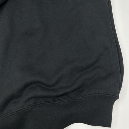 Y-3 Brushed Terry Zip Hoodie Black Cotton Jacket Size XL