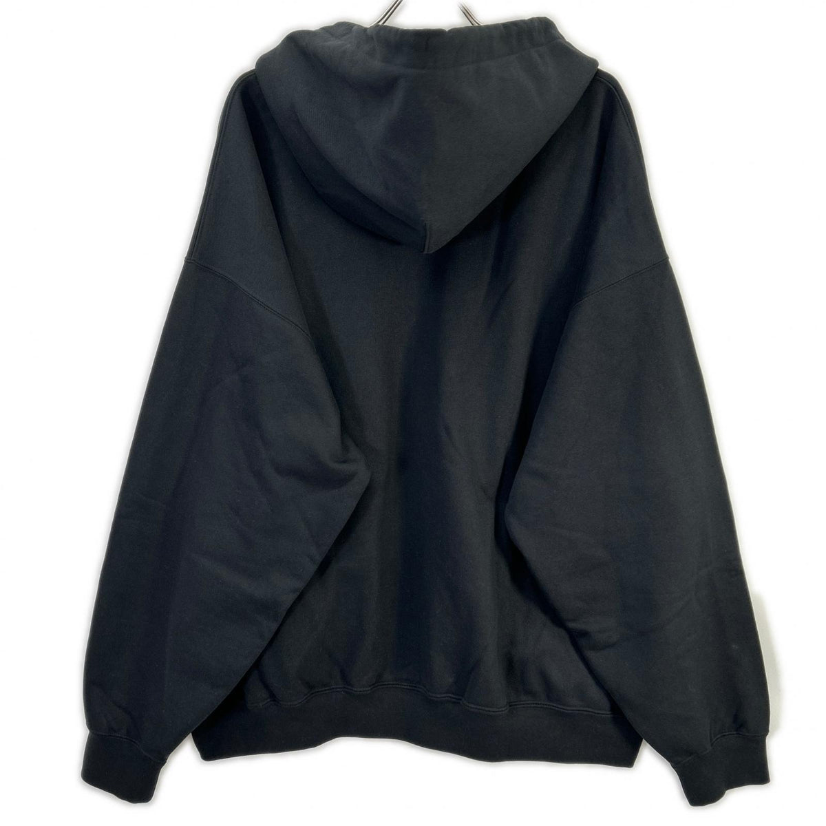 Y-3 Brushed Terry Zip Hoodie Black Cotton Jacket Size XL