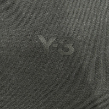 Y-3 Brushed Terry Zip Hoodie Black Cotton Jacket Size XL
