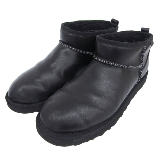 UGG Classic Ultra Mini LTHR Regen Boots Black Size 29