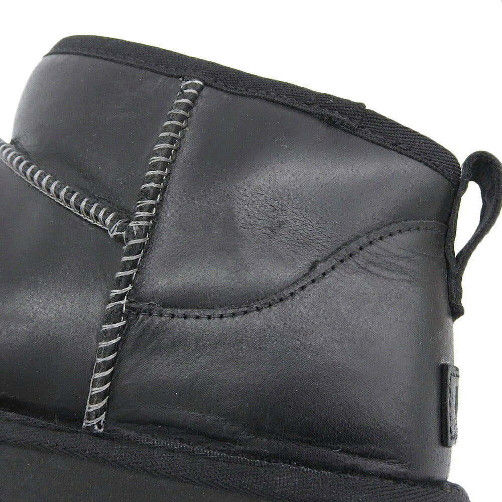 UGG Classic Ultra Mini LTHR Regen Boots Black Size 29