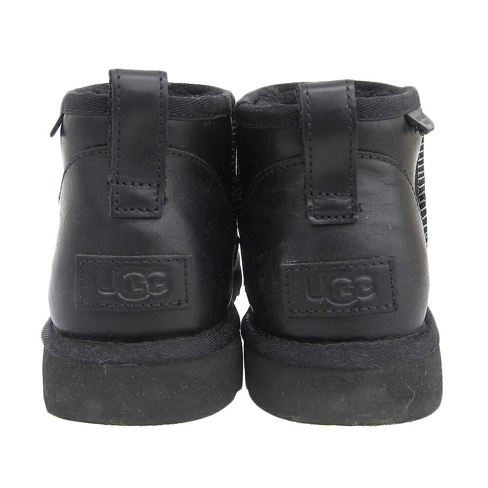 UGG Classic Ultra Mini LTHR Regen Boots Black Size 29