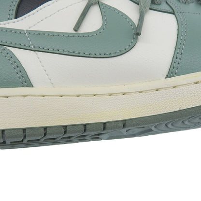 NIKE Air Jordan 1 Mid Sneakers Sail/Jade Smoke Size 29
