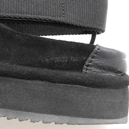 SHAKA Moc Mule Tassel Suede Sandals Black Size 27