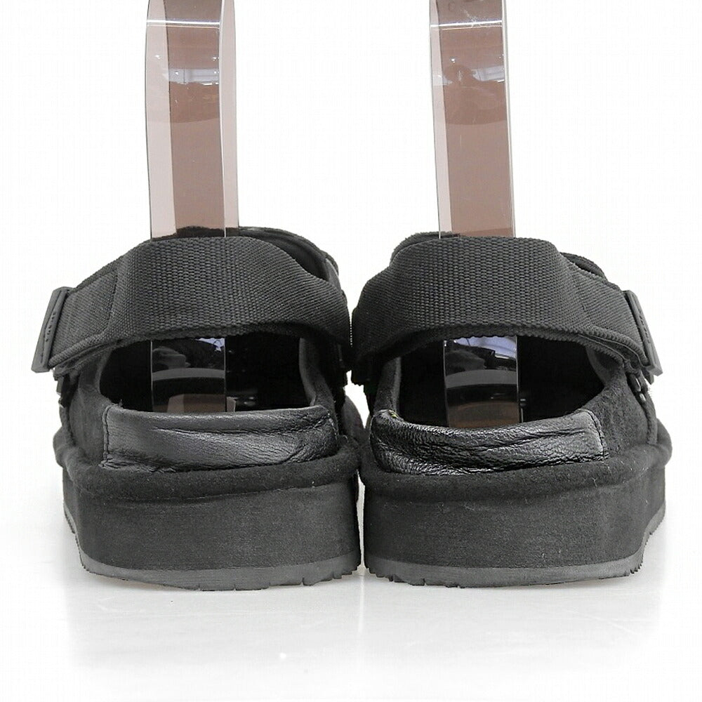 SHAKA Moc Mule Tassel Suede Sandals Black Size 27