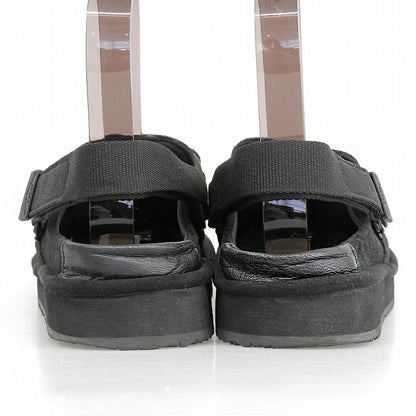 SHAKA Moc Mule Tassel Suede Sandals Black Size 27