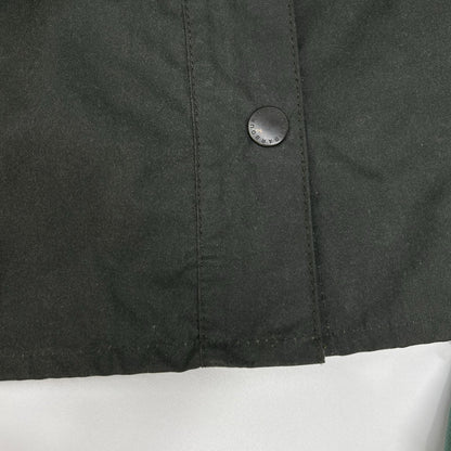 Barbour Oversize Wax Bedale Jacket Green Cotton Size 40