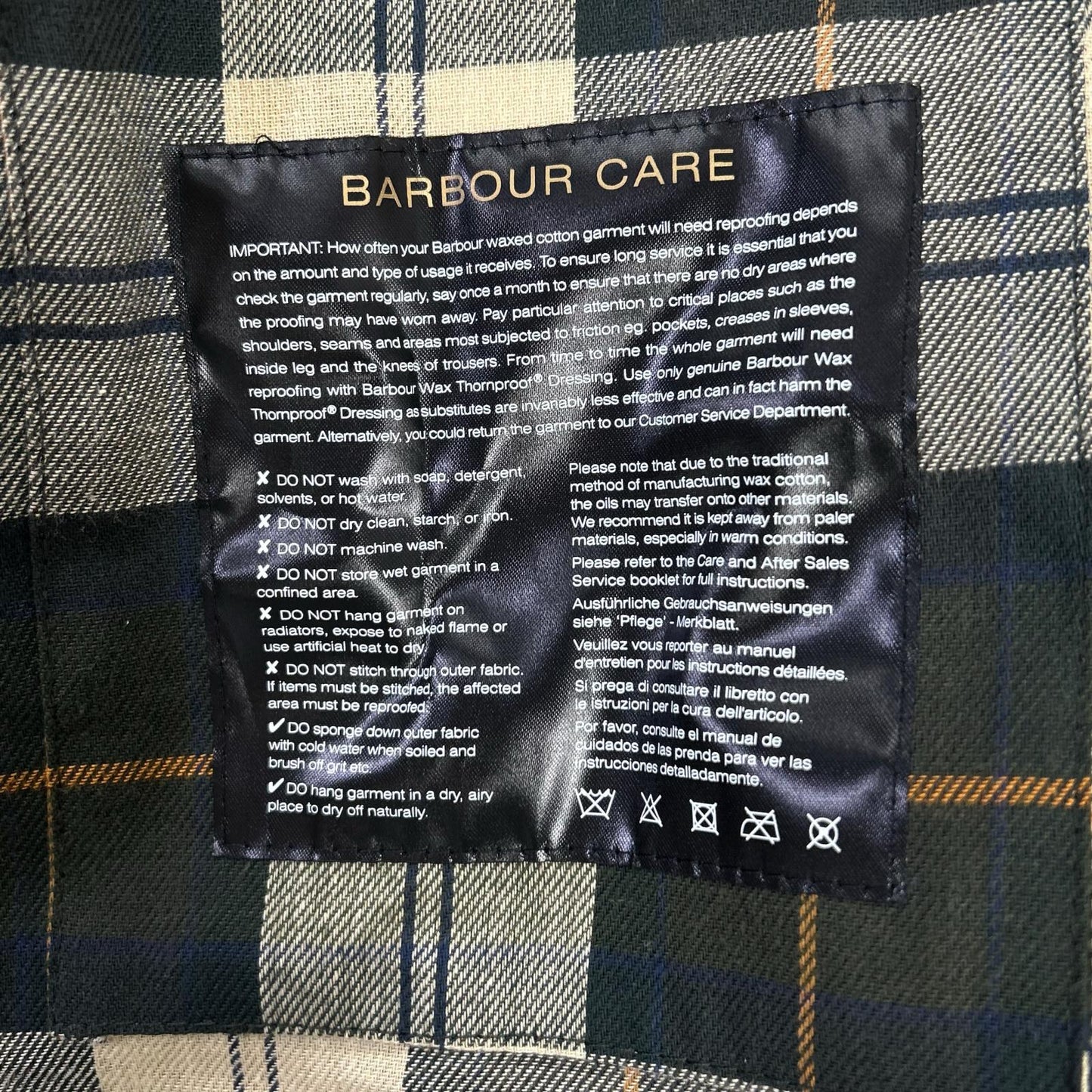 Barbour Oversize Wax Bedale Jacket Green Cotton Size 40