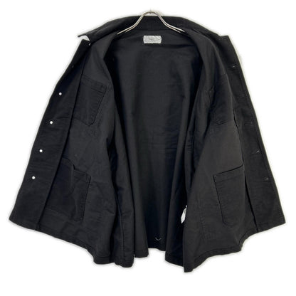 FOLL Cocoon Moleskin Utility Jacket Black Cotton Free Size