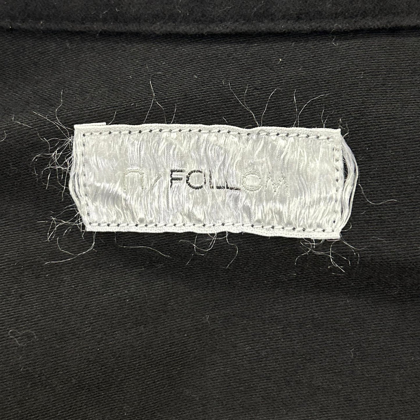 FOLL Cocoon Moleskin Utility Jacket Black Cotton Free Size