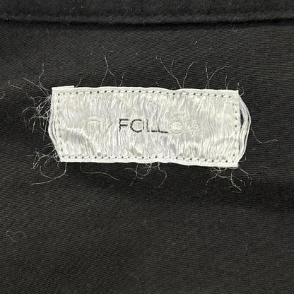 FOLL Cocoon Moleskin Utility Jacket Black Cotton Free Size