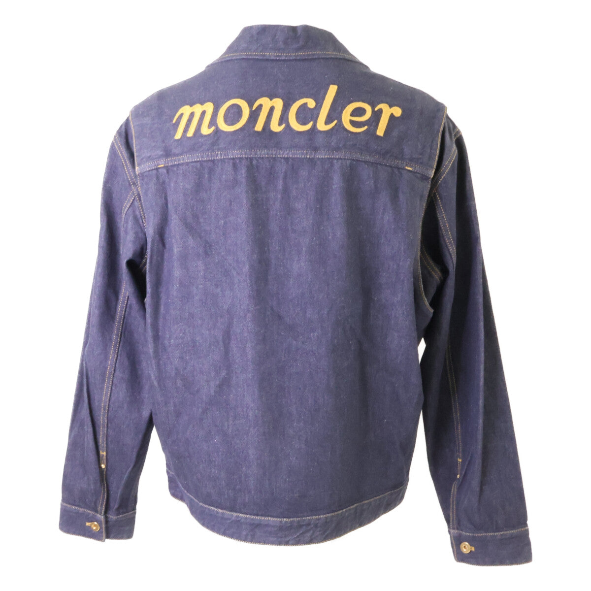 MONCLER 25SS GENIUS NIGO Logo Denim Jacket Indigo Size 2