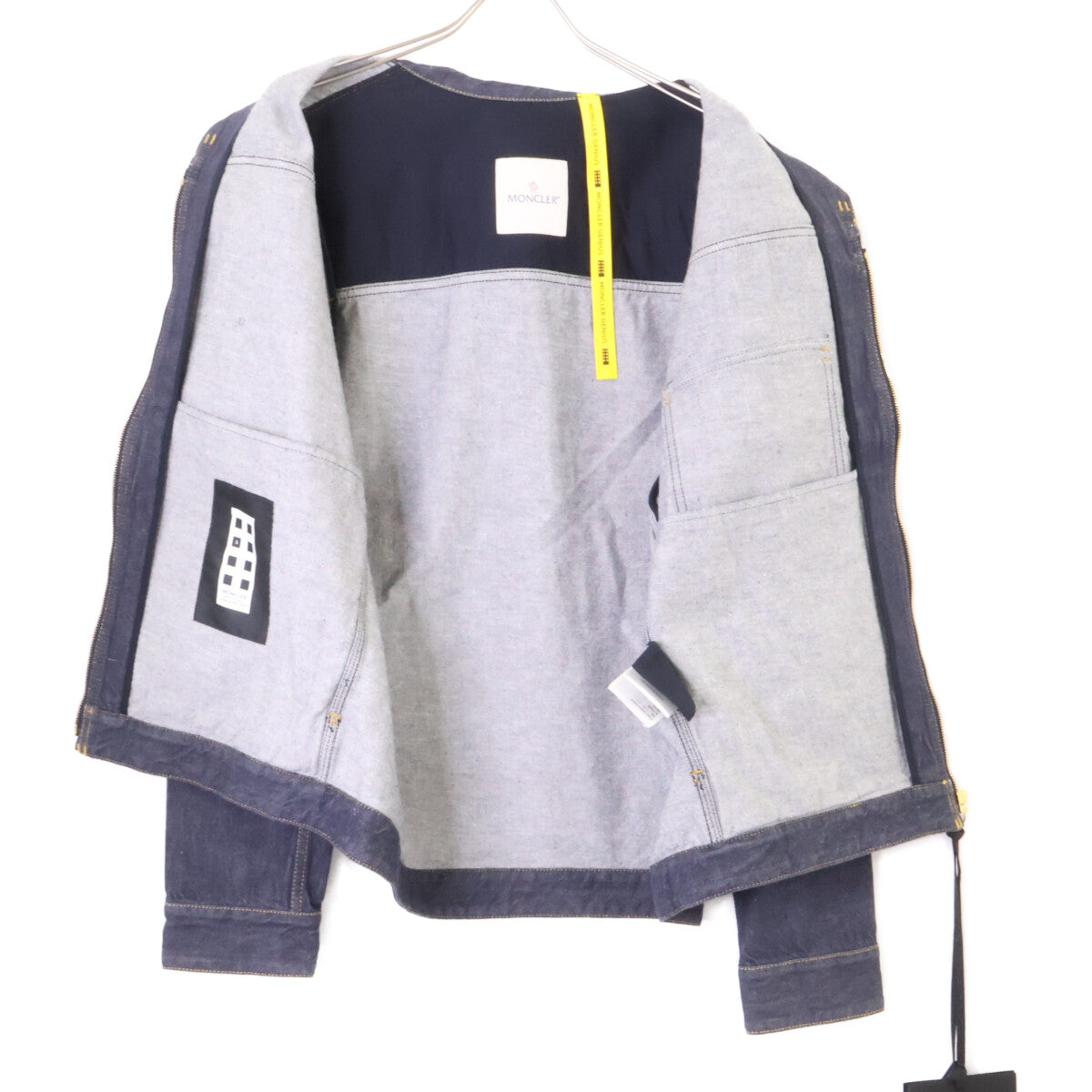 MONCLER 25SS GENIUS NIGO Logo Denim Jacket Indigo Size 2