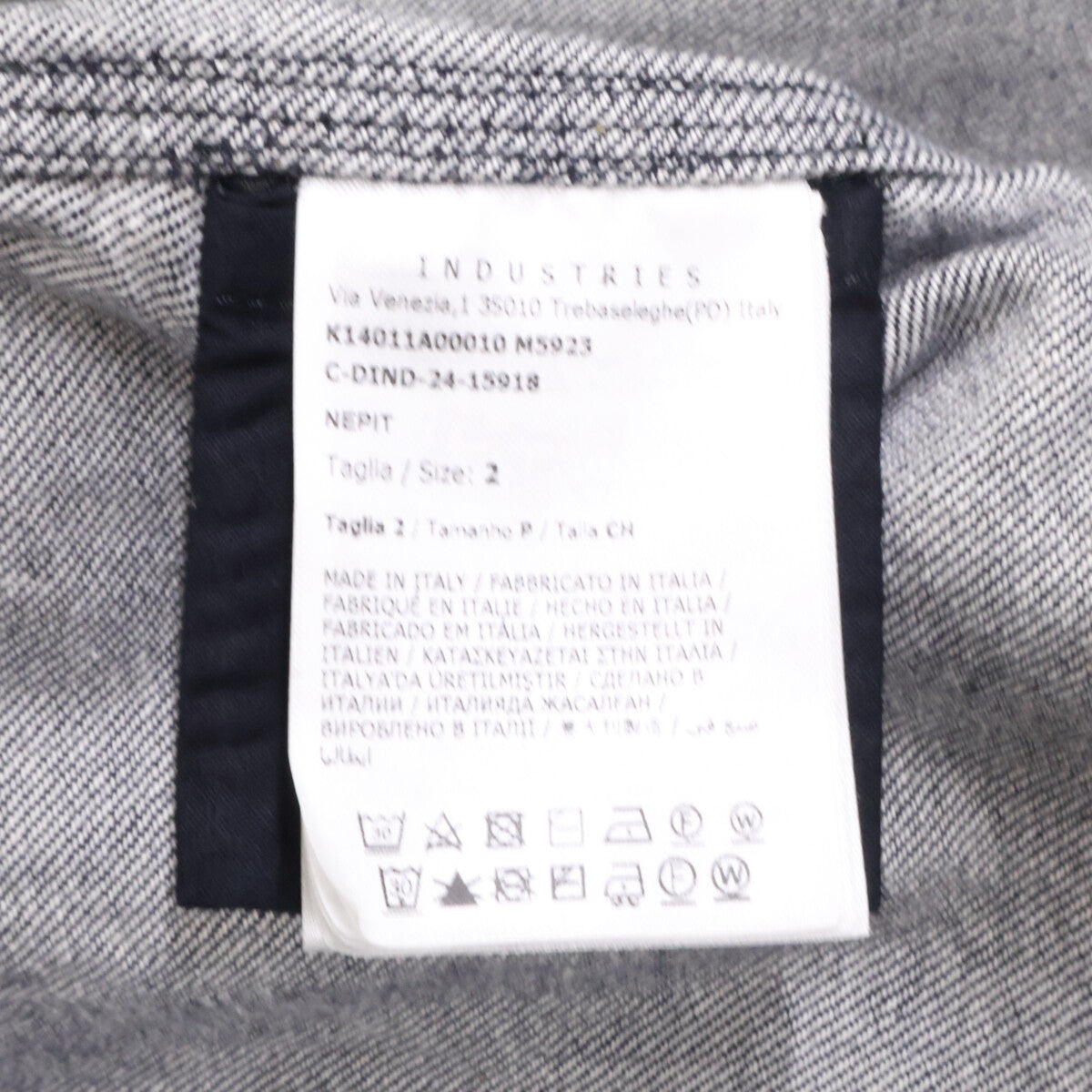 MONCLER 25SS GENIUS NIGO Logo Denim Jacket Indigo Size 2