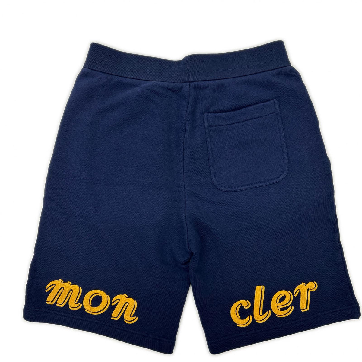 MONCLER 25SS NIGO MBZ Logo Sweat Shorts Navy Cotton Sweatshirt Size M