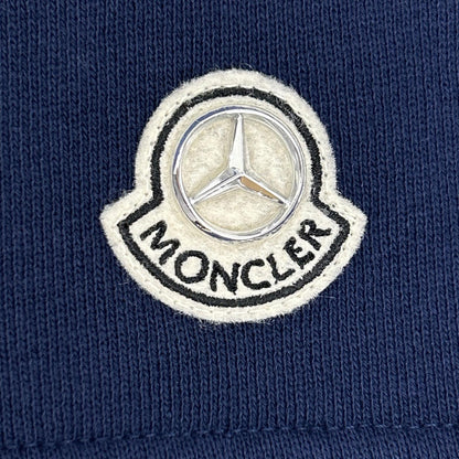 MONCLER 25SS NIGO MBZ Logo Sweat Shorts Navy Cotton Sweatshirt Size M