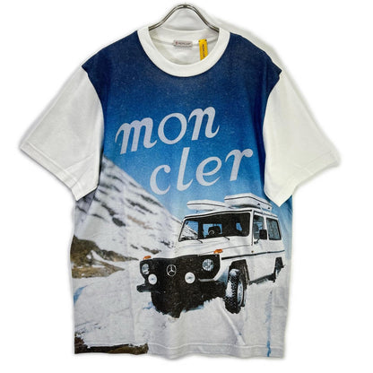 MONCLER 25SS NIGO MBZ Photo Print White Cotton T-Shirt Size L