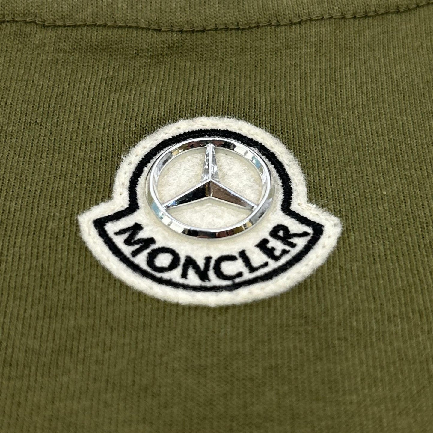 MONCLER 25SS NIGO MBZ Photo Print Khaki Cotton T-Shirt Size L