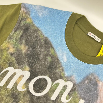 MONCLER 25SS NIGO MBZ Photo Print Khaki Cotton T-Shirt Size L