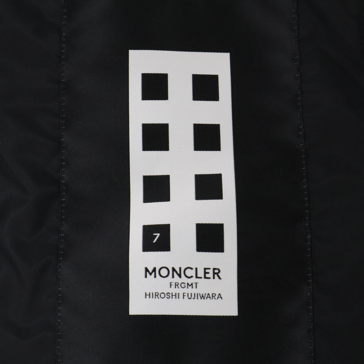 MONCLER GENIUS 7 FRAGMENT Back Print Jacket Black Size 2