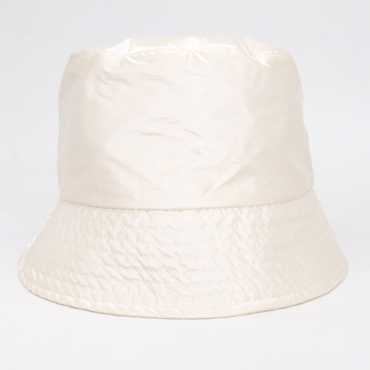 MONCLER Logo Embroidered Nylon Bucket Hat White Size M