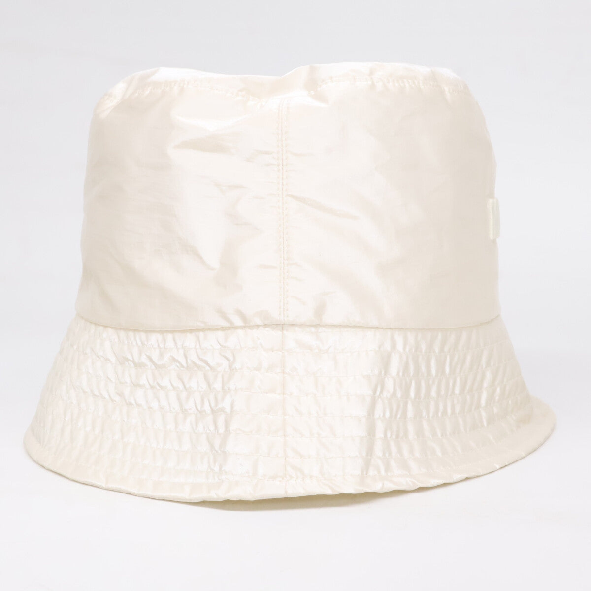 MONCLER Logo Embroidered Nylon Bucket Hat White Size M