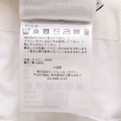MONCLER Logo Embroidered Nylon Bucket Hat White Size M