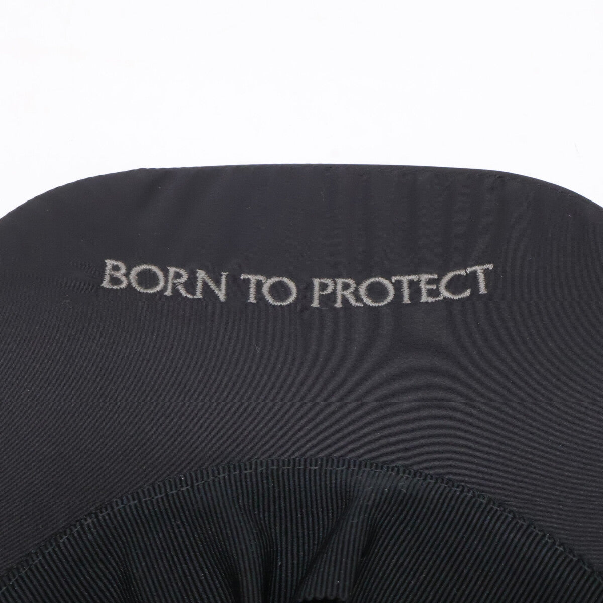 MONCLER BORN TO PROTECT Nylon Logo Cap Black Size UNI
