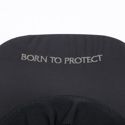 MONCLER BORN TO PROTECT Nylon Logo Cap Black Size UNI