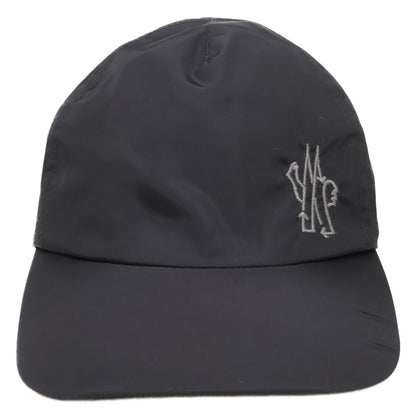 MONCLER BORN TO PROTECT Nylon Logo Cap Black Size UNI