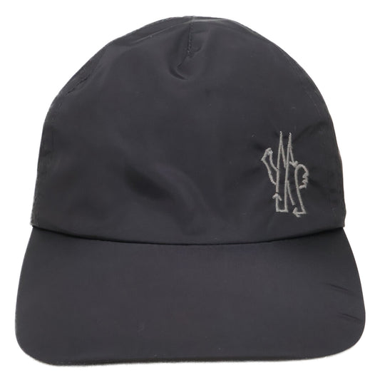 MONCLER BORN TO PROTECT Nylon Logo Cap Black Size UNI