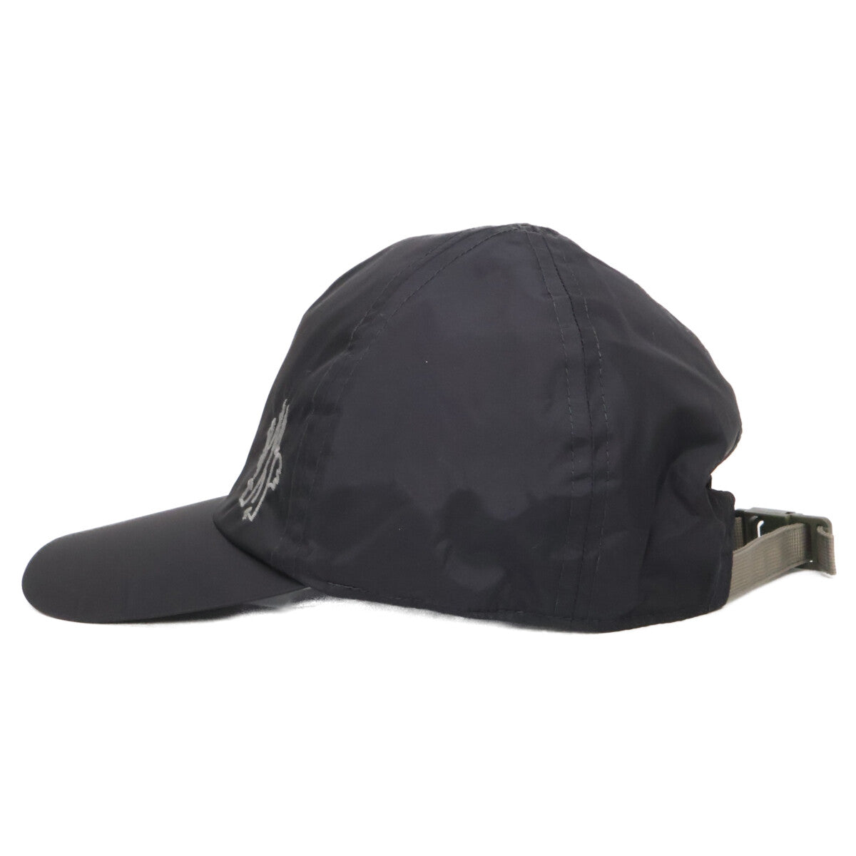 MONCLER BORN TO PROTECT Nylon Logo Cap Black Size UNI