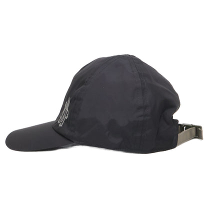 MONCLER BORN TO PROTECT Nylon Logo Cap Black Size UNI