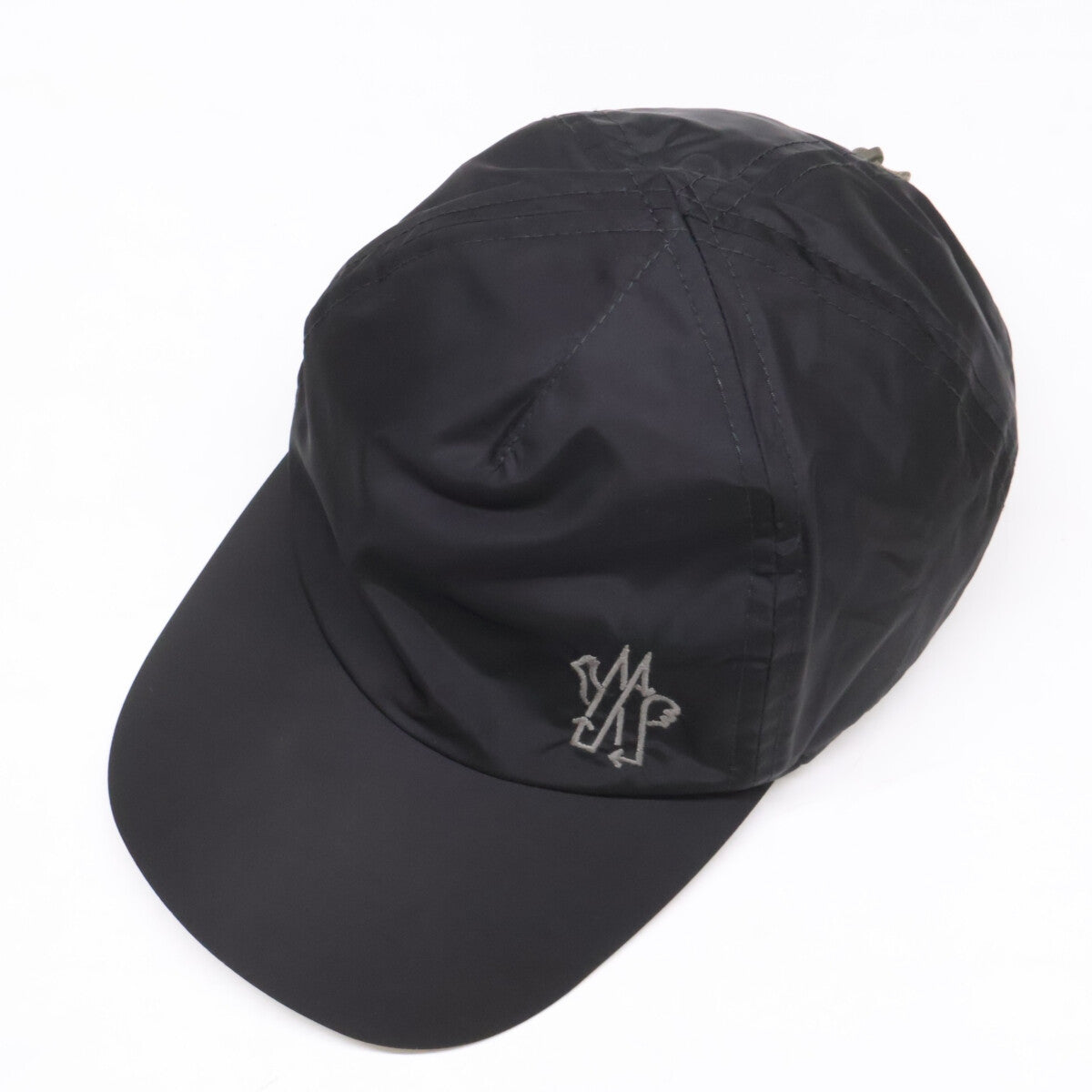 MONCLER BORN TO PROTECT Nylon Logo Cap Black Size UNI
