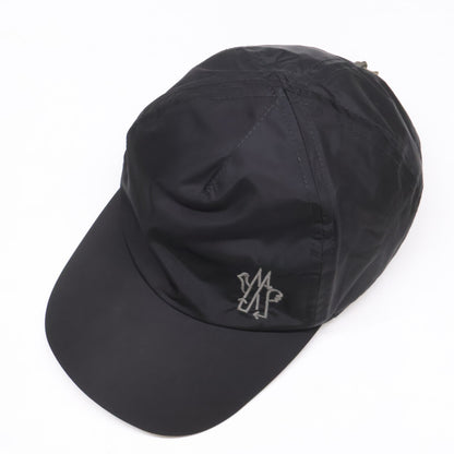 MONCLER BORN TO PROTECT Nylon Logo Cap Black Size UNI