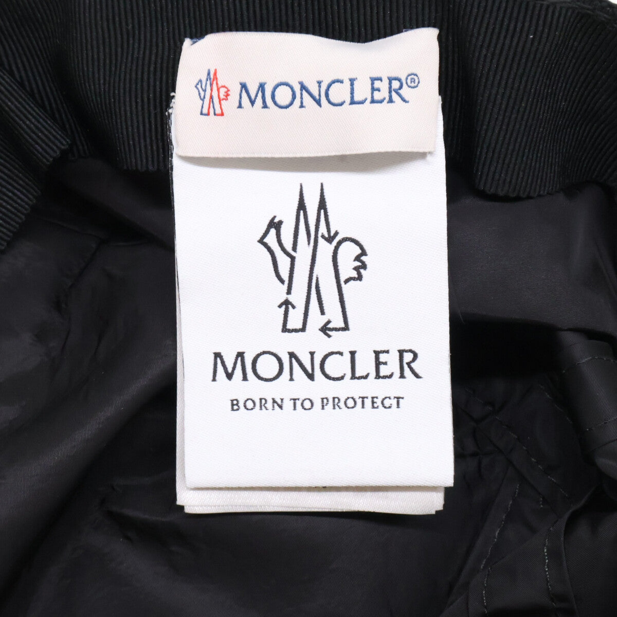 MONCLER BORN TO PROTECT Nylon Logo Cap Black Size UNI